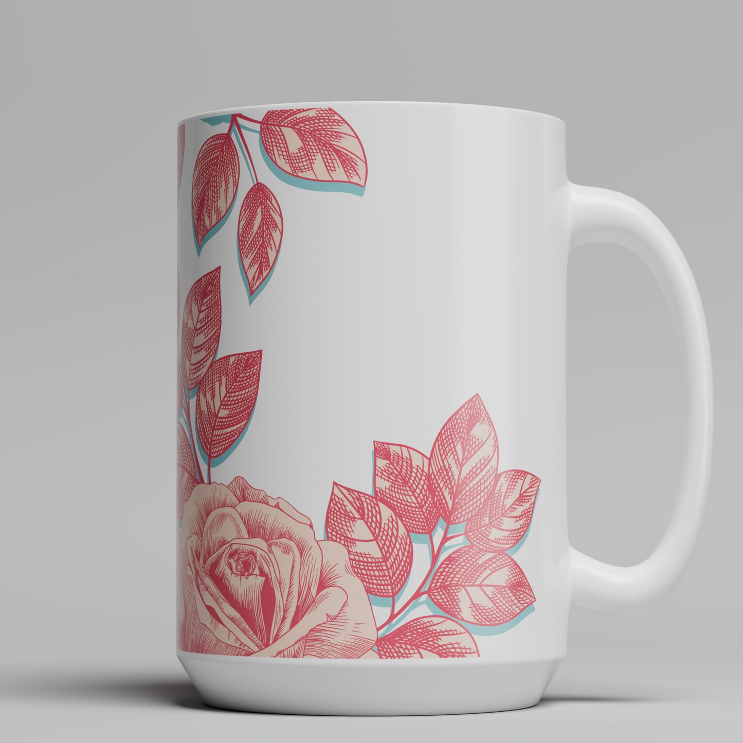 Rose Floral Mug