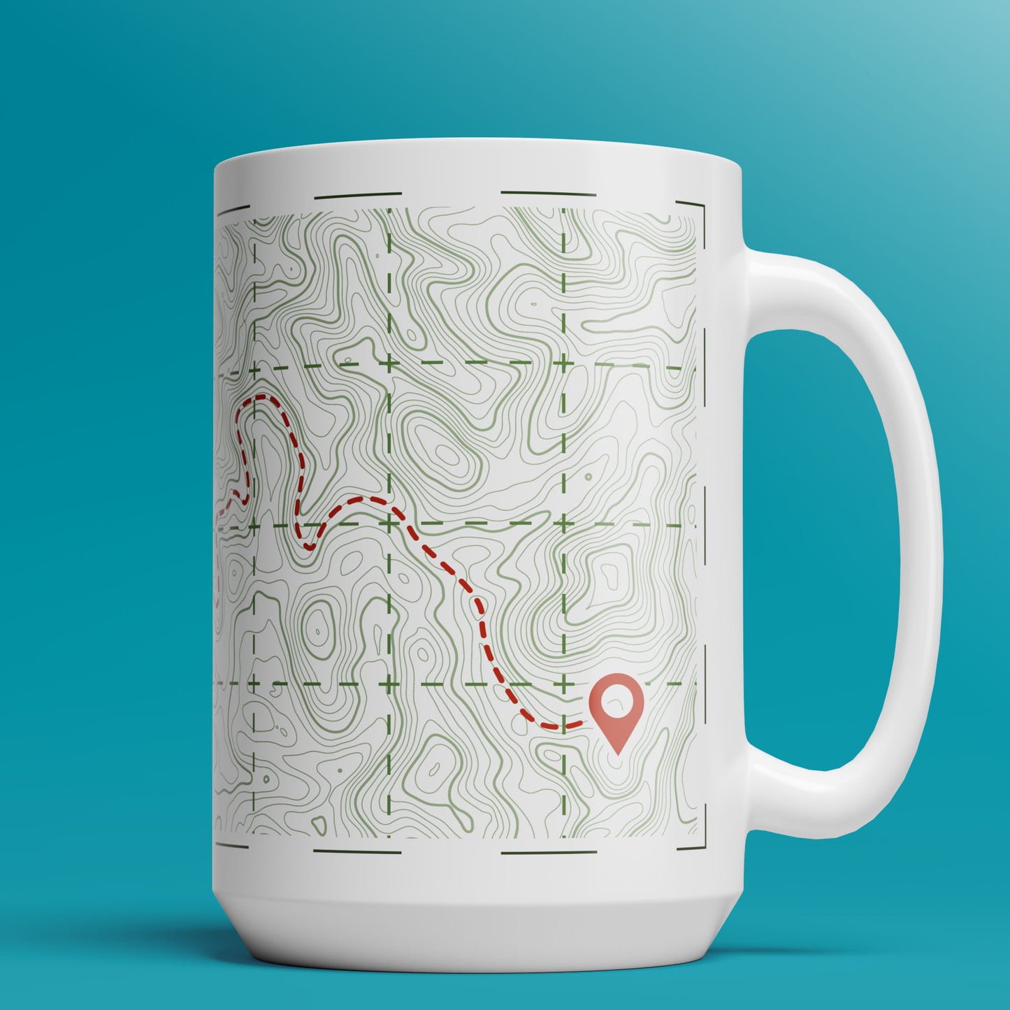 Topographic Map - 11oz & 15oz Coffee Mug