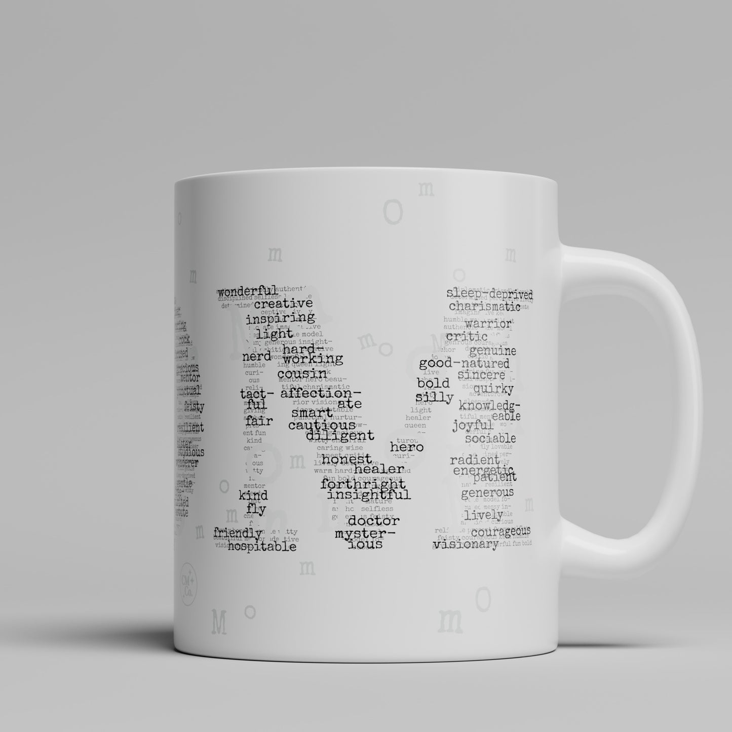 A Mom is... Typographic Mug