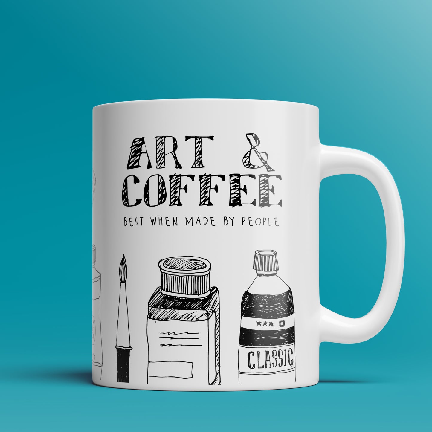Art and Coffee  - 11oz & 15oz Coffee Mug