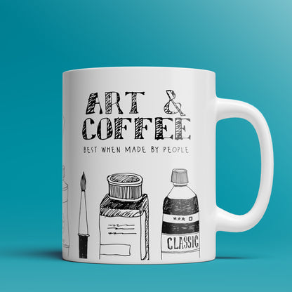 Art and Coffee  - 11oz & 15oz Coffee Mug
