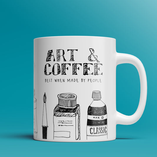 Art and Coffee  - 11oz & 15oz Coffee Mug