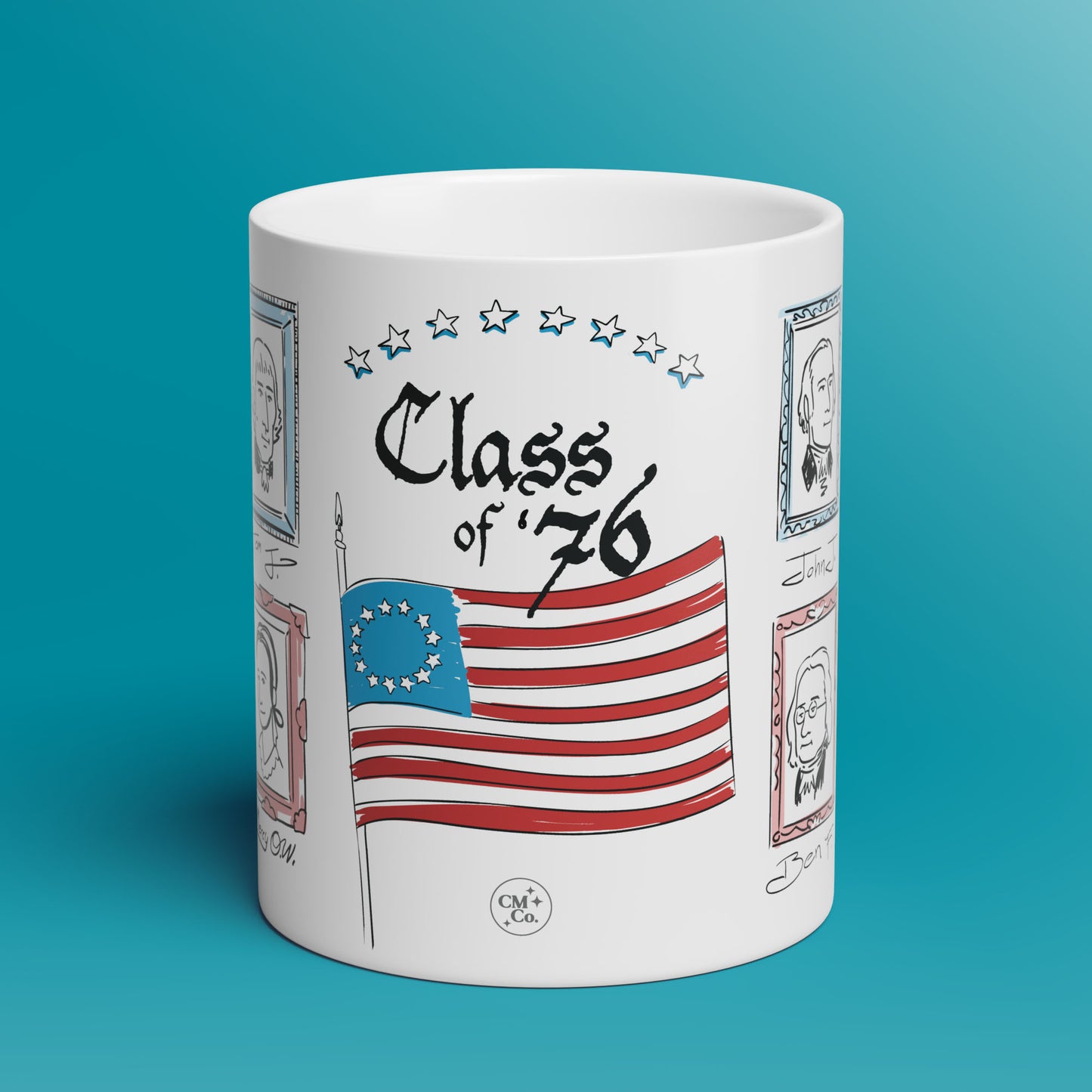 Class of '76: Figures of the American Revolution - 11oz & 15oz Coffee Mug