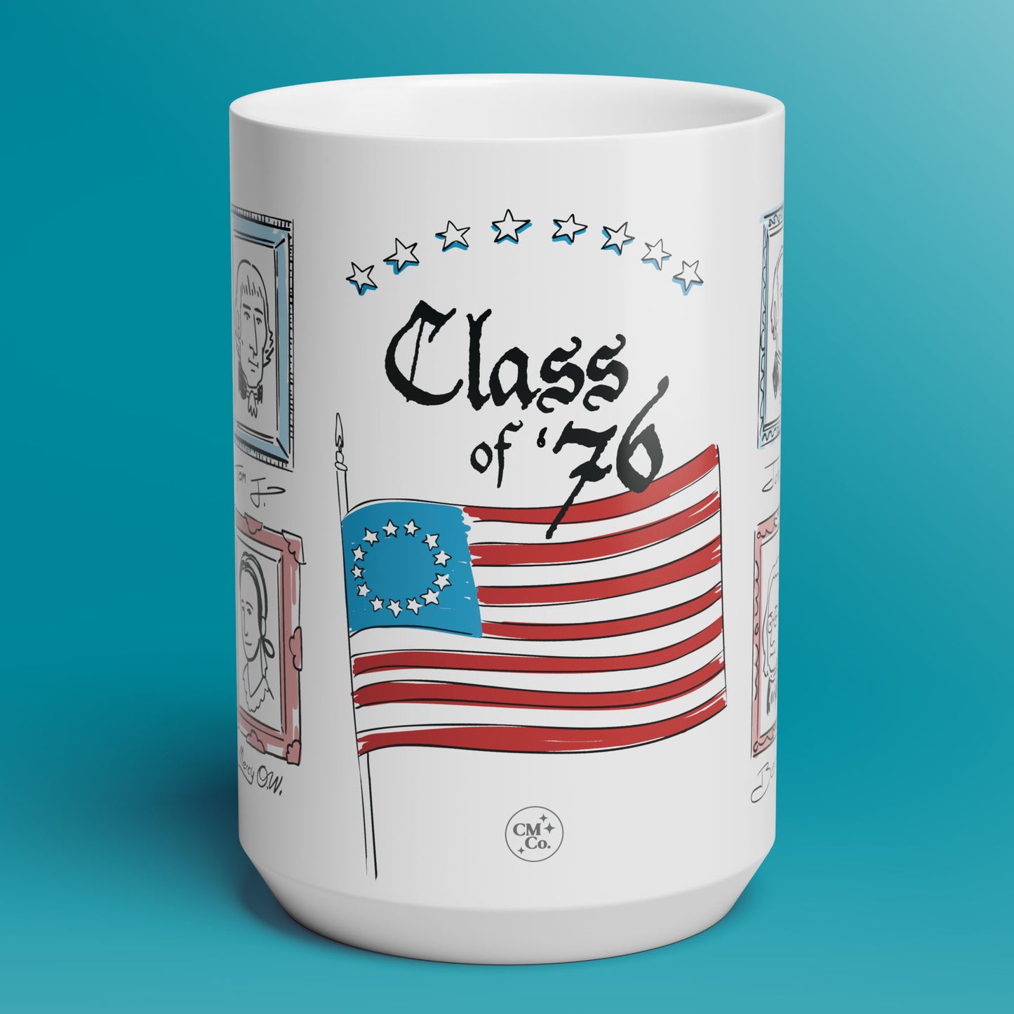 Class of '76: Figures of the American Revolution - 11oz & 15oz Coffee Mug