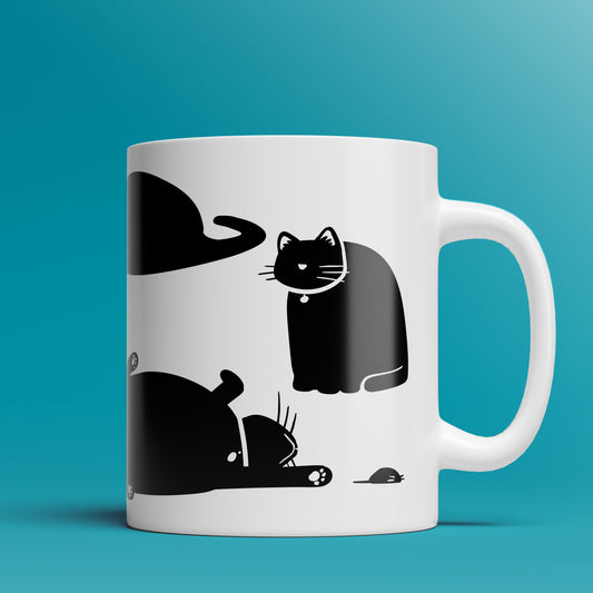 Fat Cat Mug  - 11oz & 15oz Coffee Mug