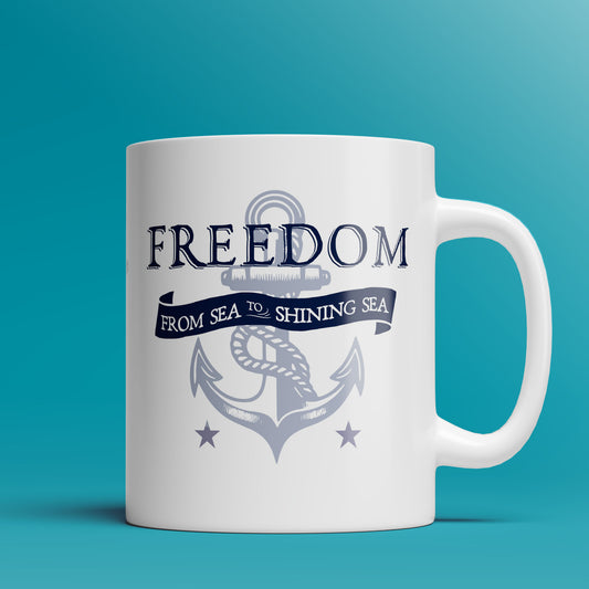 Freedom, from Sea to Shining Sea - 11oz & 15oz Coffee Mug