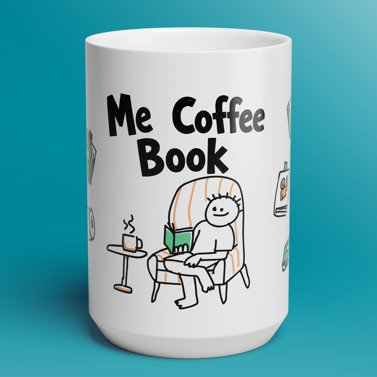 Me Coffee Book Mug