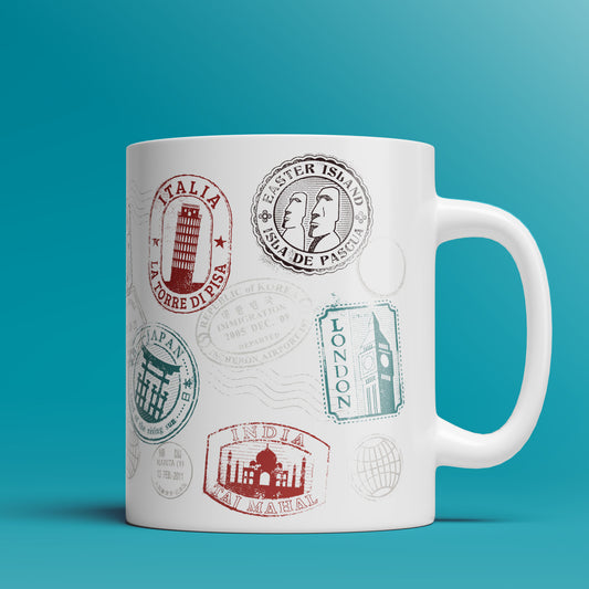 World Passport Mug  - 11oz & 15oz Coffee Mug