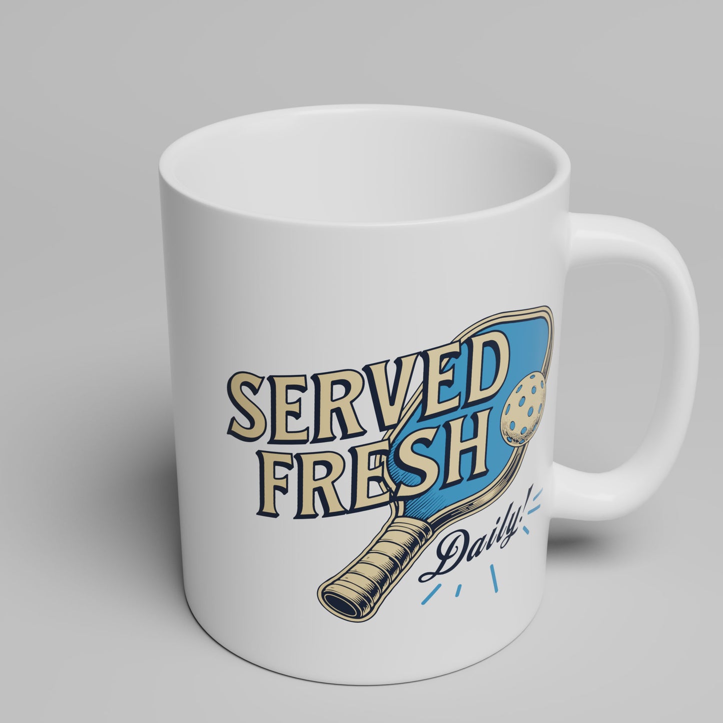 Pickleball Served Fresh - 11oz & 15oz Coffee Mug