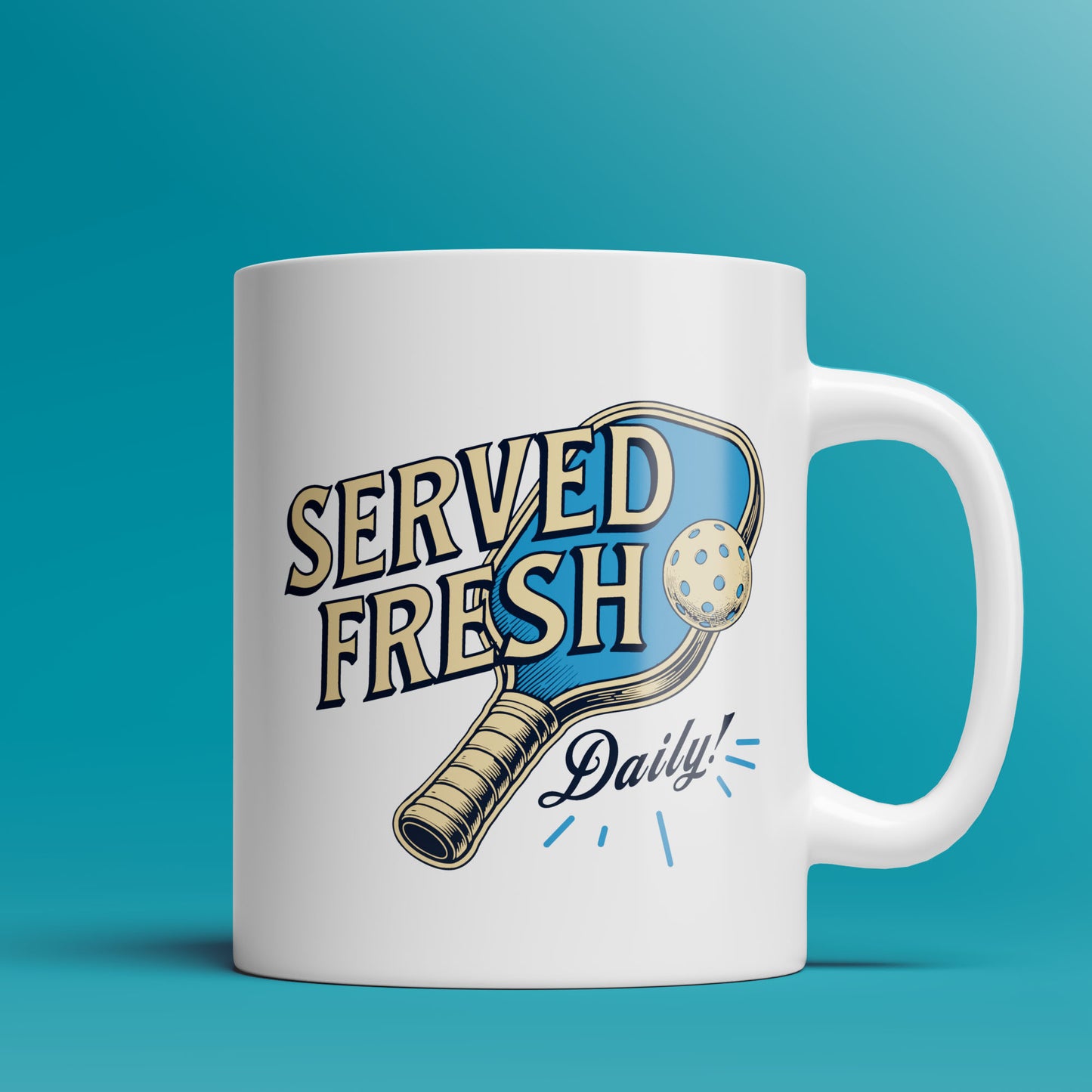 Pickleball Served Fresh - 11oz & 15oz Coffee Mug
