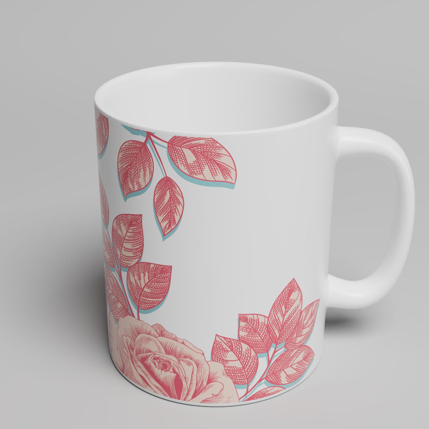 Rose Floral Mug