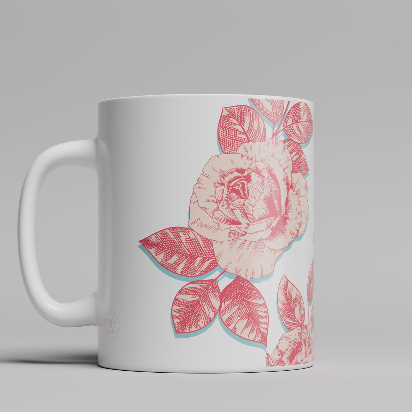 Rose Floral Mug