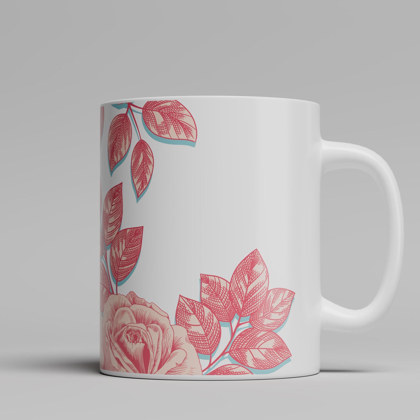 Rose Floral Mug