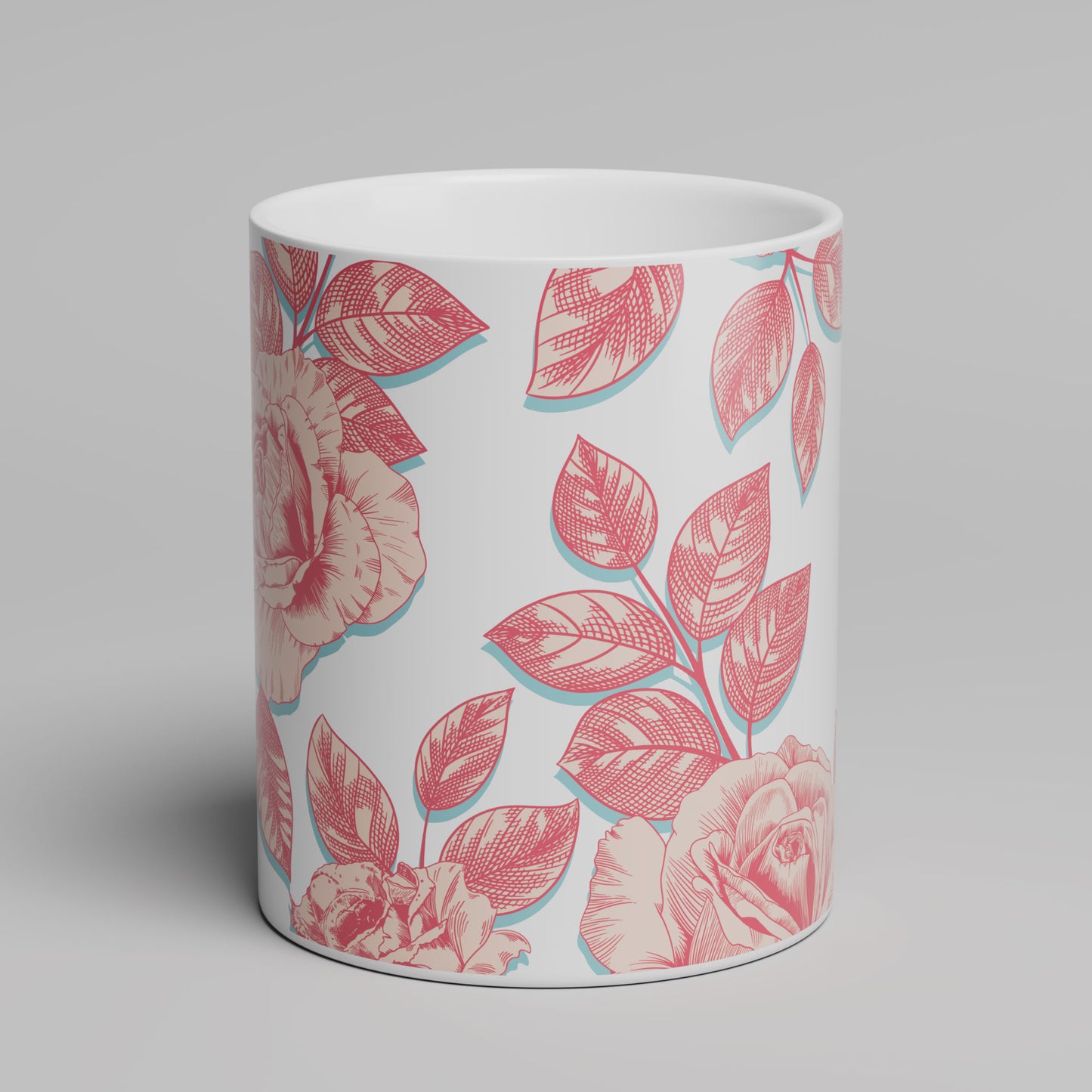 Rose Floral Mug