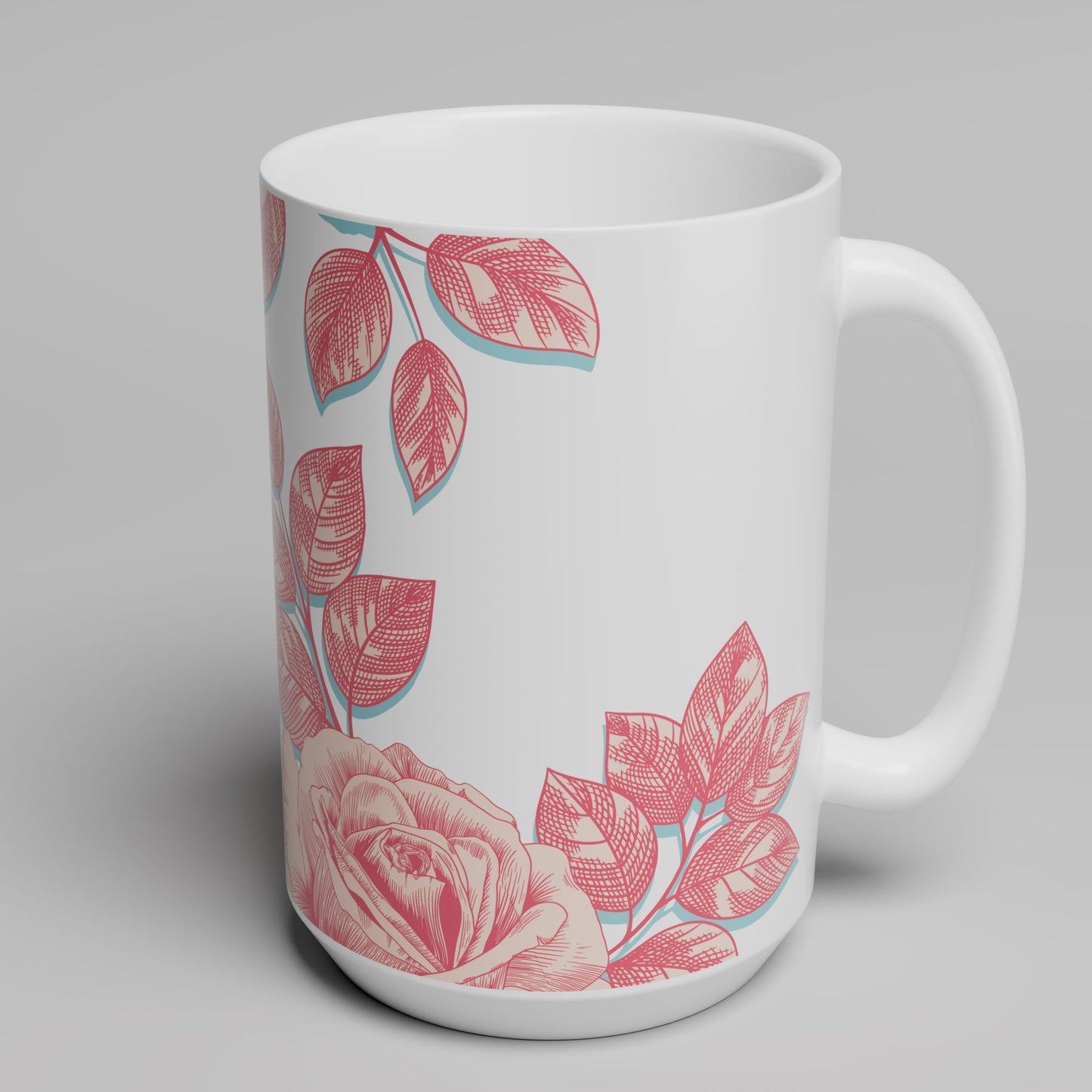Rose Floral Mug