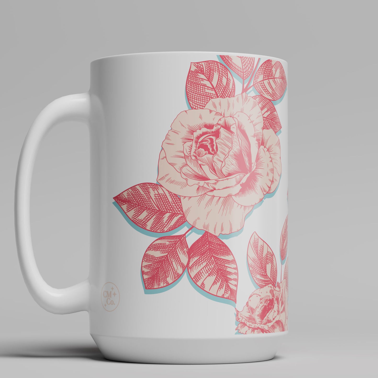 Rose Floral Mug